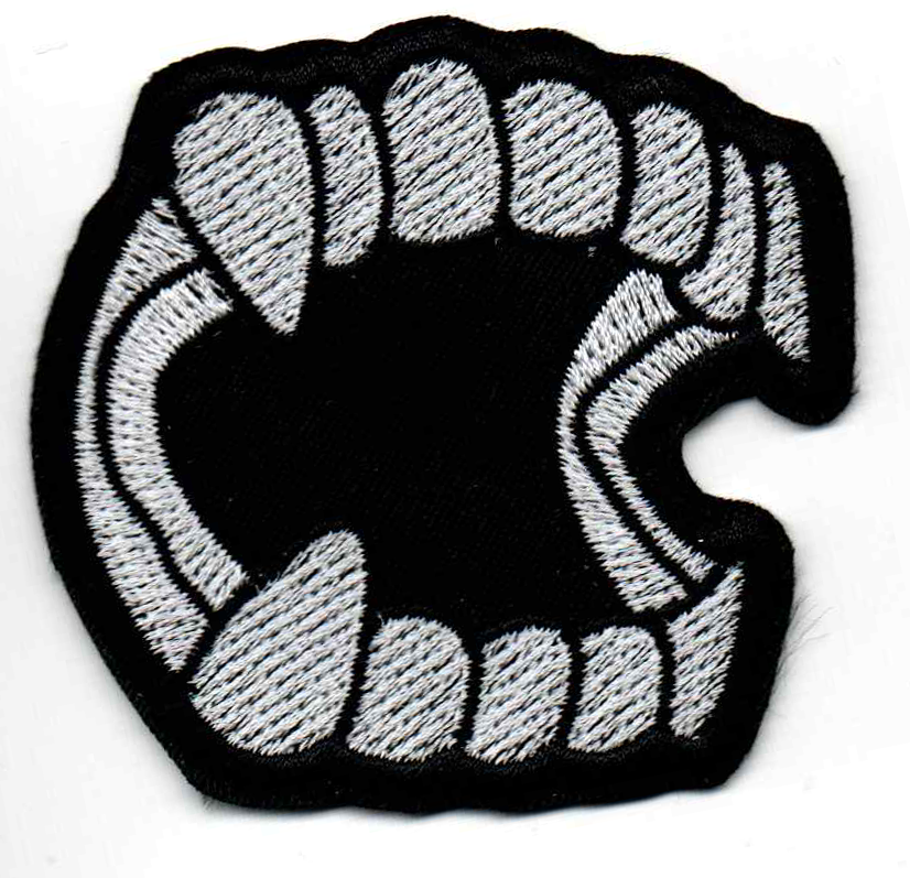 Fangs Embroidered Patch