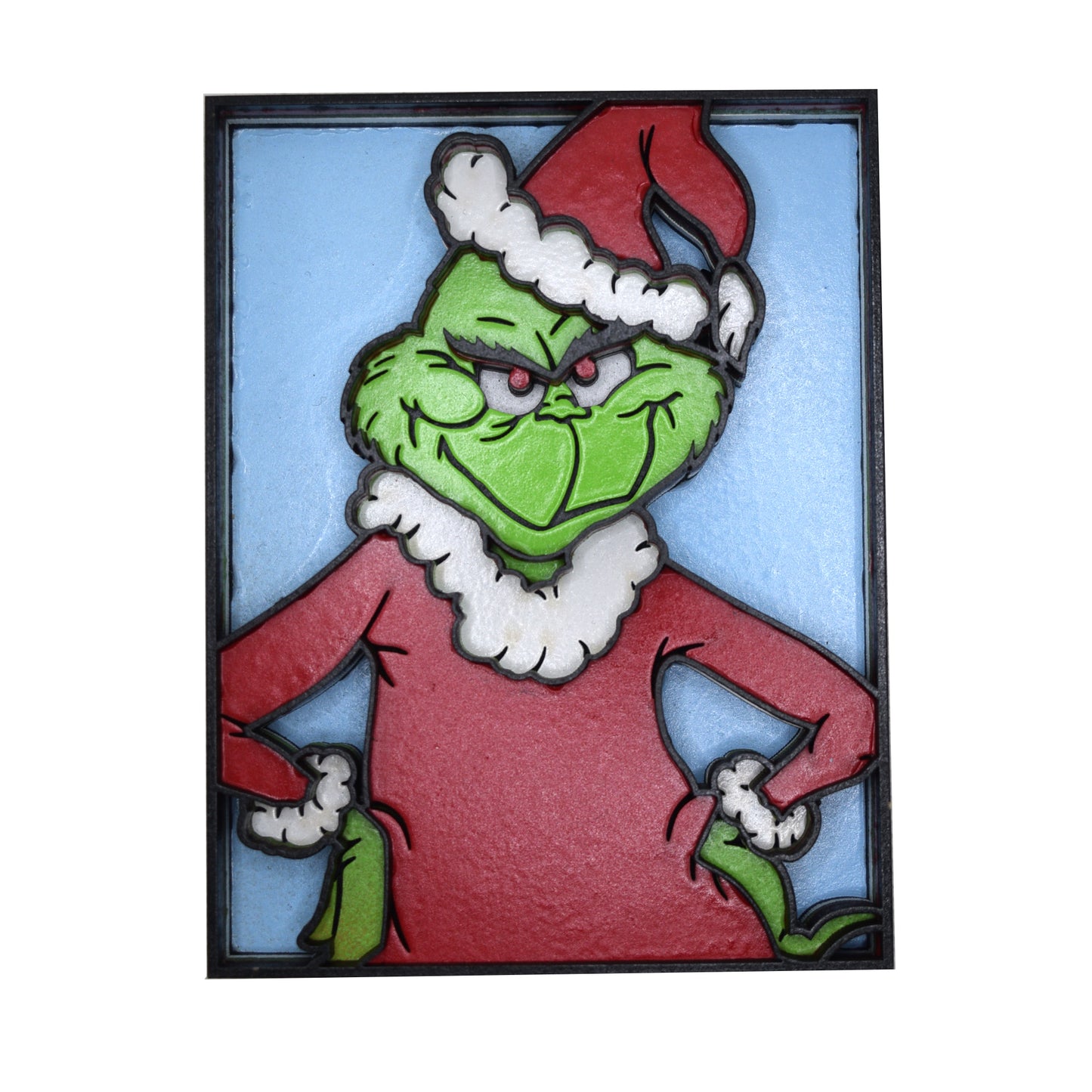 3-D Layered The Grinch Art