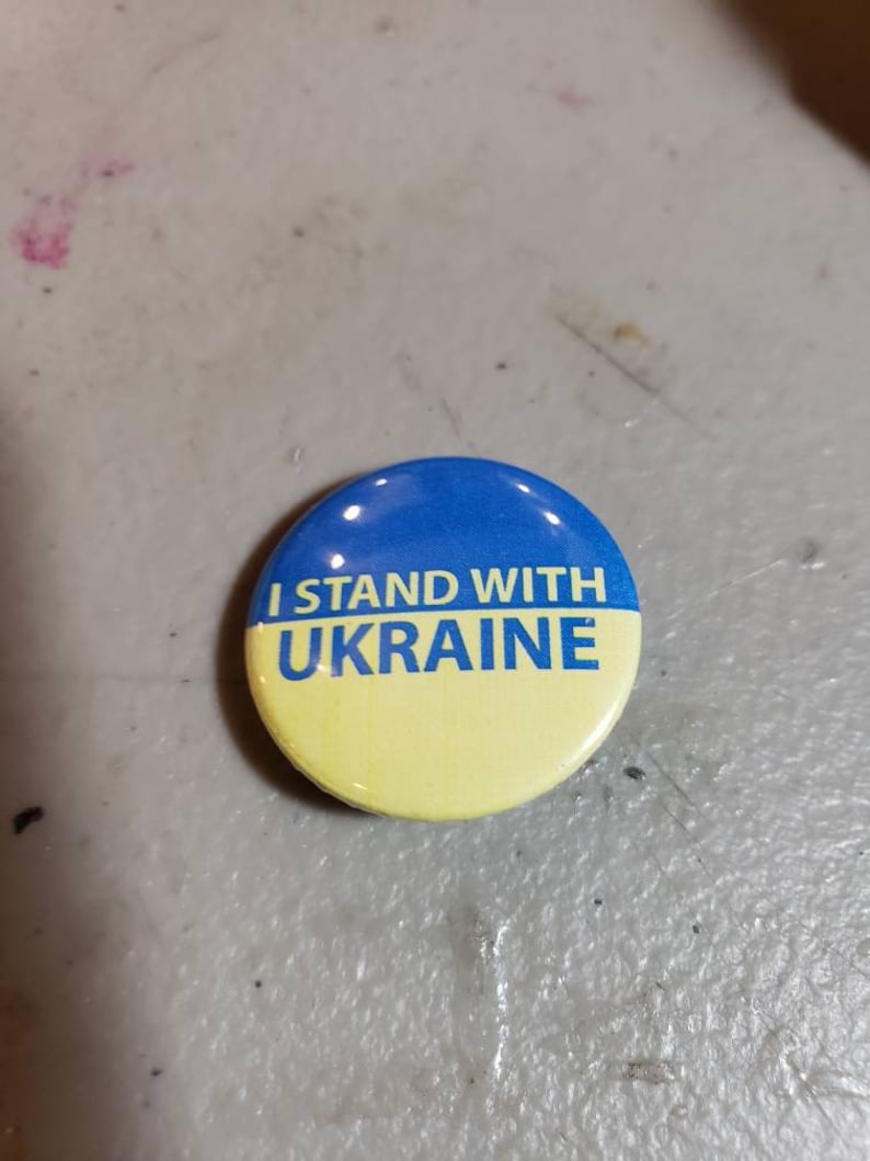 I Stand with Ukraine 1 inch button