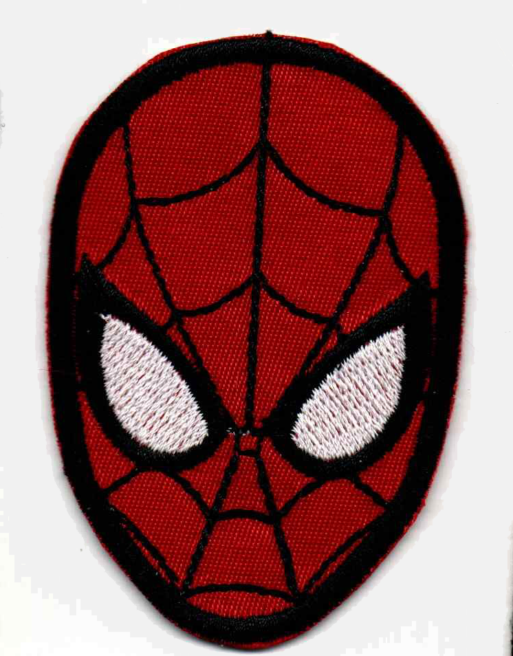 Spiderman Mask Embroidered Patch