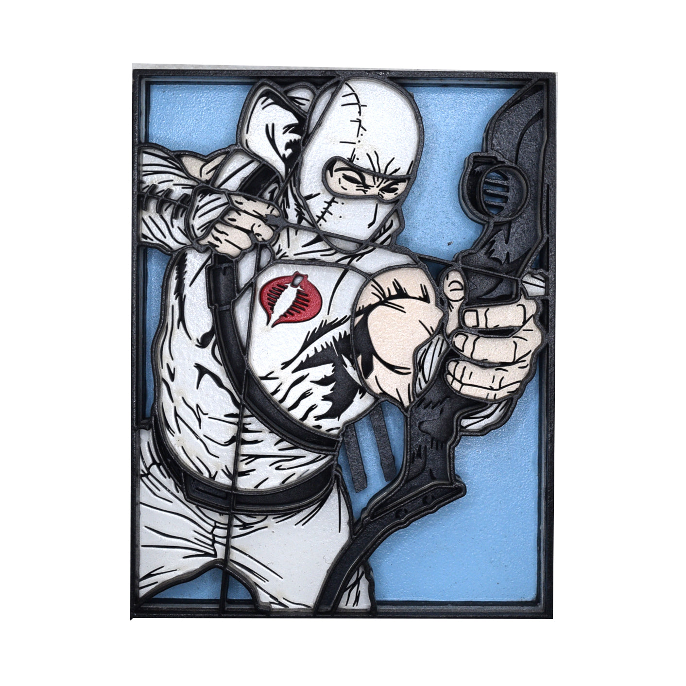 3-D Layered Storm Shadow Art