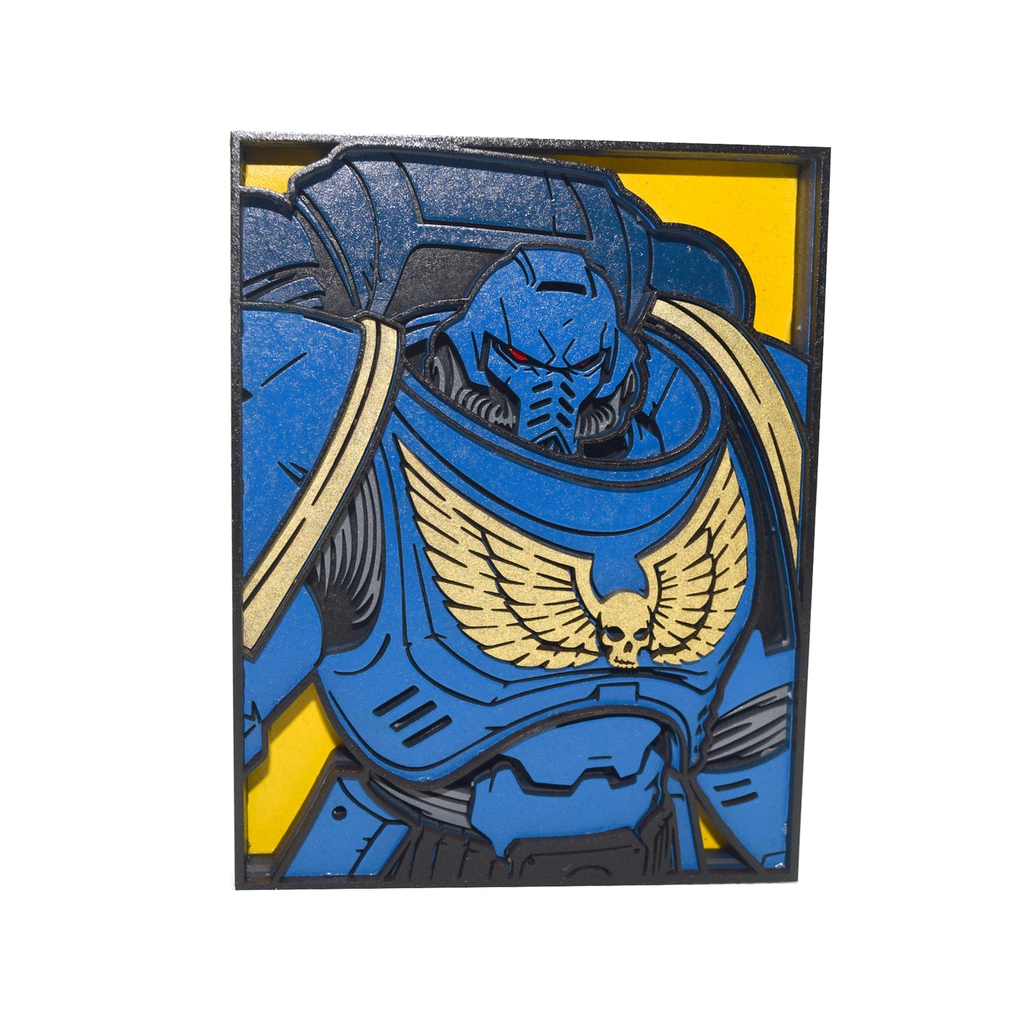 3-D Layered Warhammer Space Marine Art