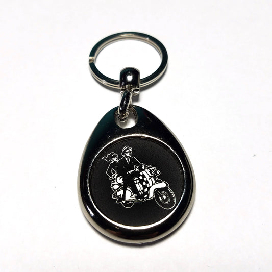 Scooter Boy Keychain