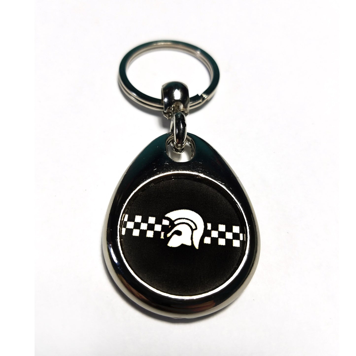 Trojan Checkered Keychain