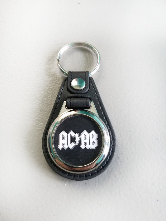 AC/AB ACDC logo Keychain