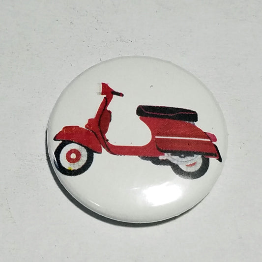 Rainbow Vespa Scooter 1 inch button set