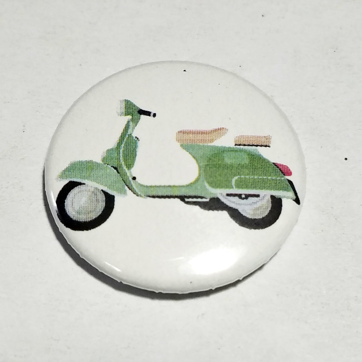 Rainbow Vespa Scooter 1 inch button set