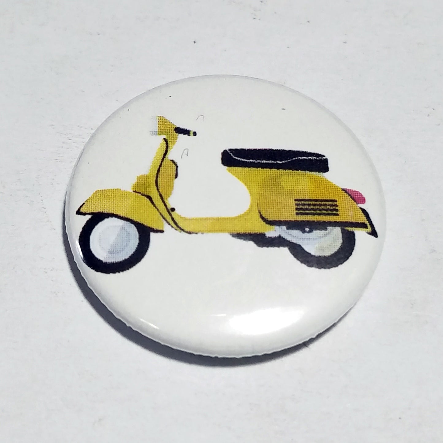 Rainbow Vespa Scooter 1 inch button set