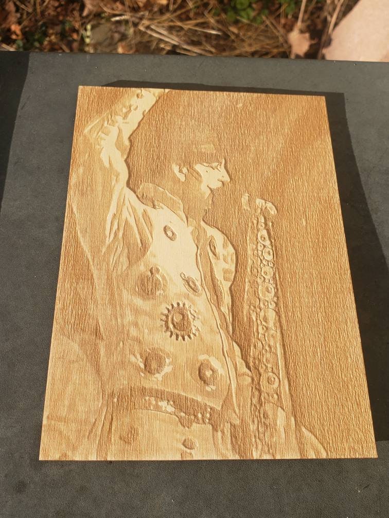 Monkey the Adicts #1 Photo 5x7 Engraved Wood