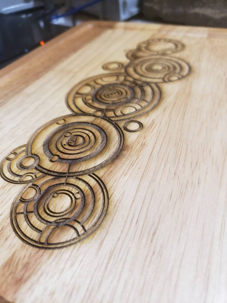 Doctor Who in Gallifreyan Cutting Board