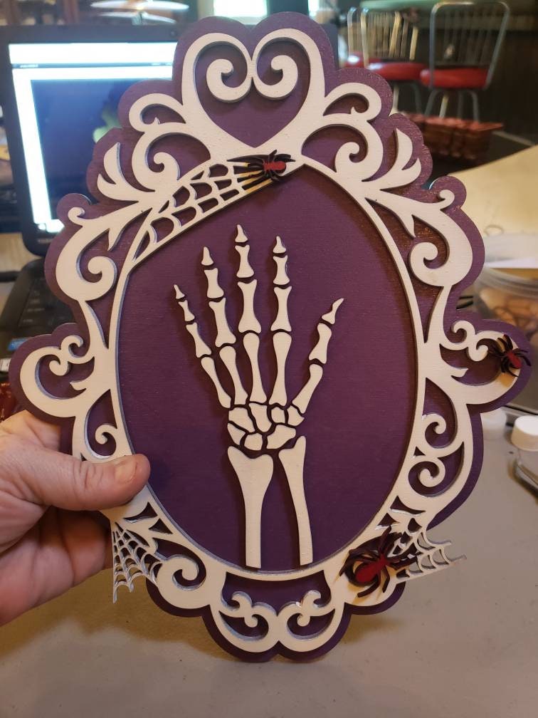 Cameo Skeleton Hand Wall Decor