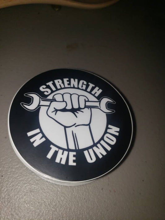 Strength In The Union Vinyl Sticker