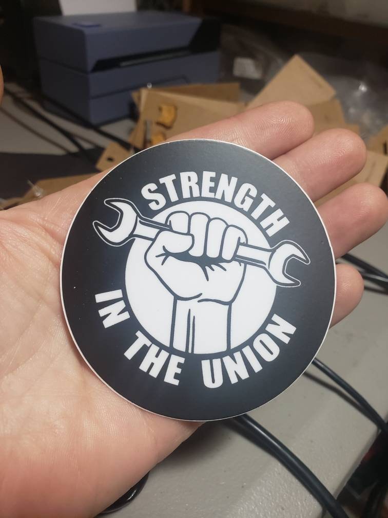 Strength In The Union Vinyl Sticker