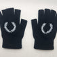 Laurel Wreath Knit Fingerless Gloves