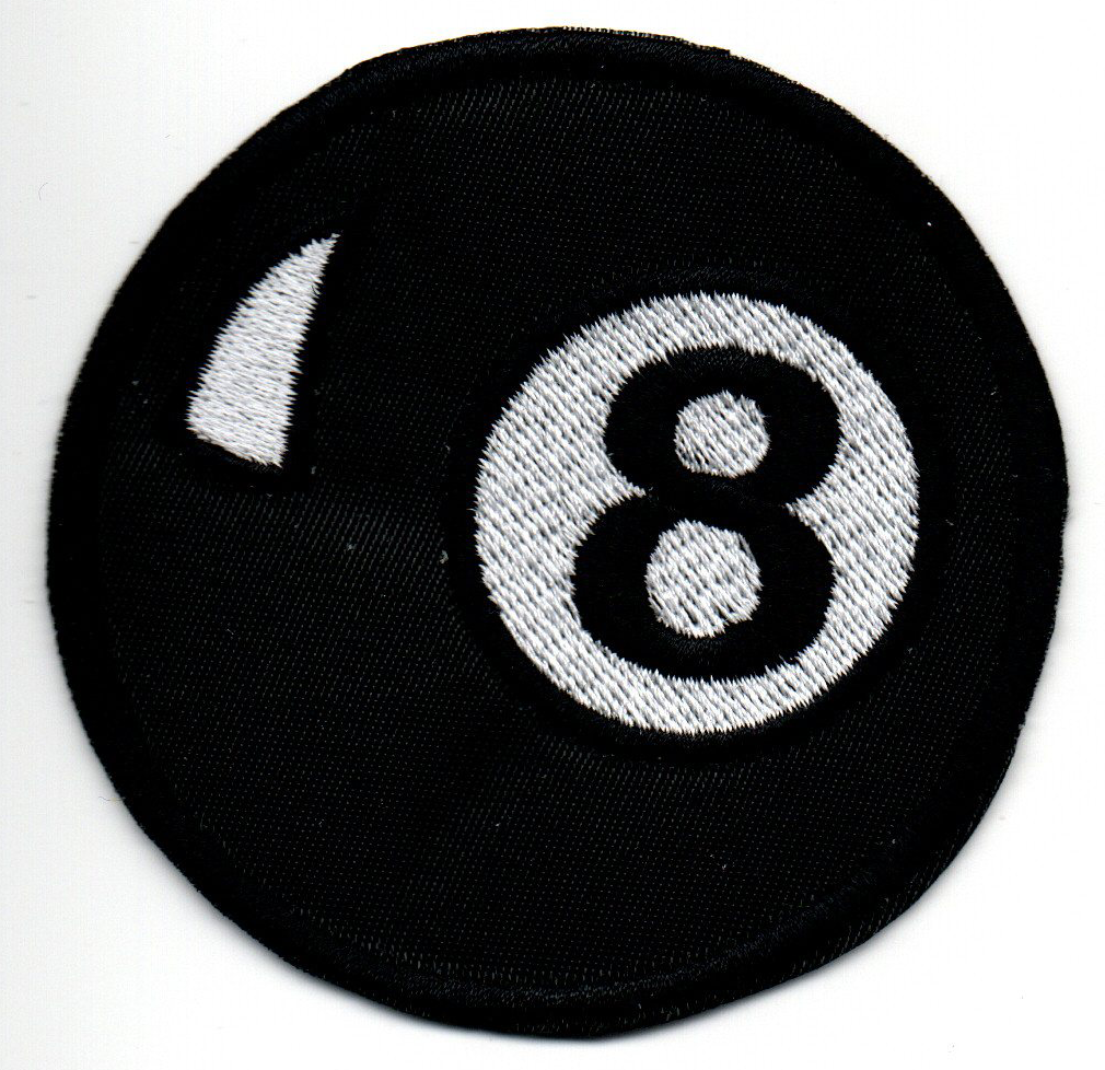 8 Ball Embroidered Patch