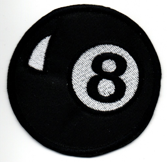 8 Ball Embroidered Patch