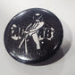 Black button with white graphic of a Alex from a Clockwork orange