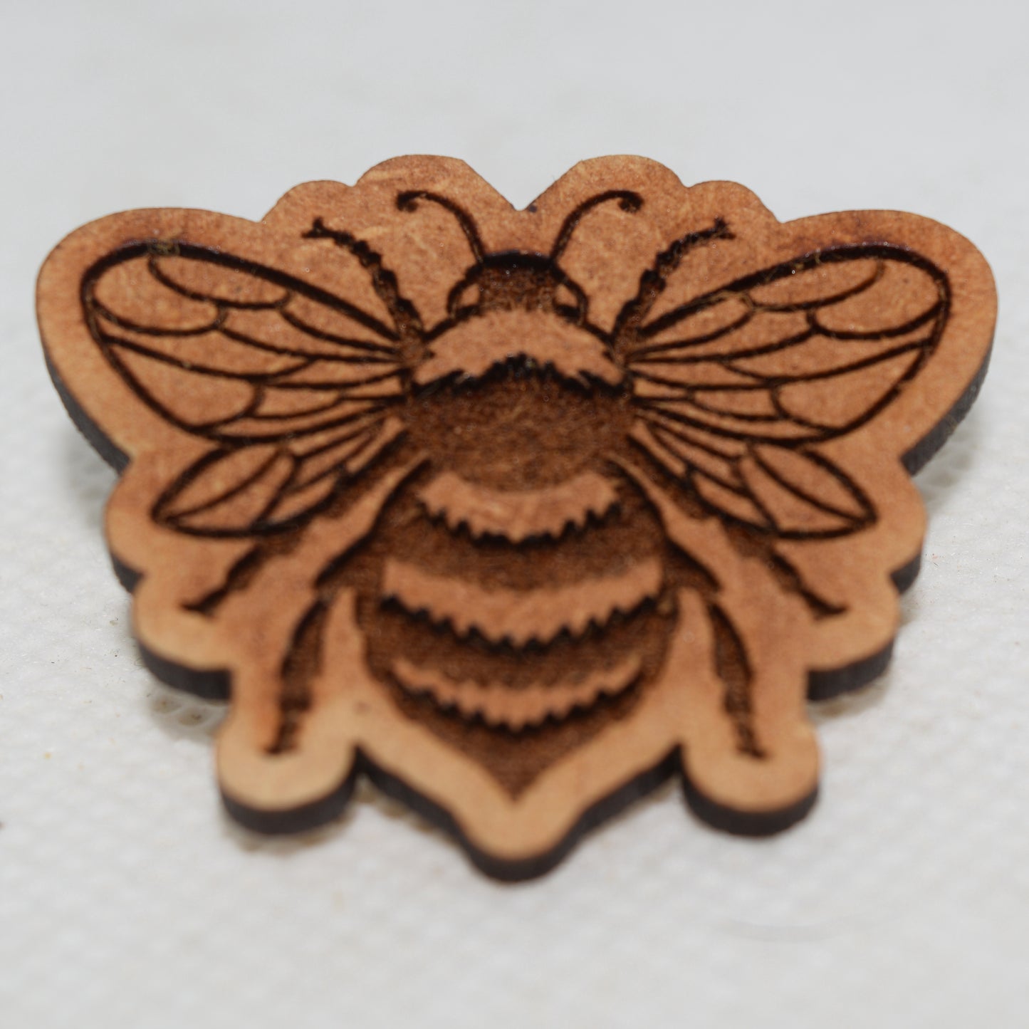 Bee Wooden Lapel Pin