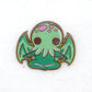 Cutesy Cthulhu Wooden Lapel Pin