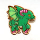 Cutesy Jersey Devil Wooden Lapel Pin