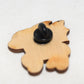 Cutesy Jersey Devil Wooden Lapel Pin Back