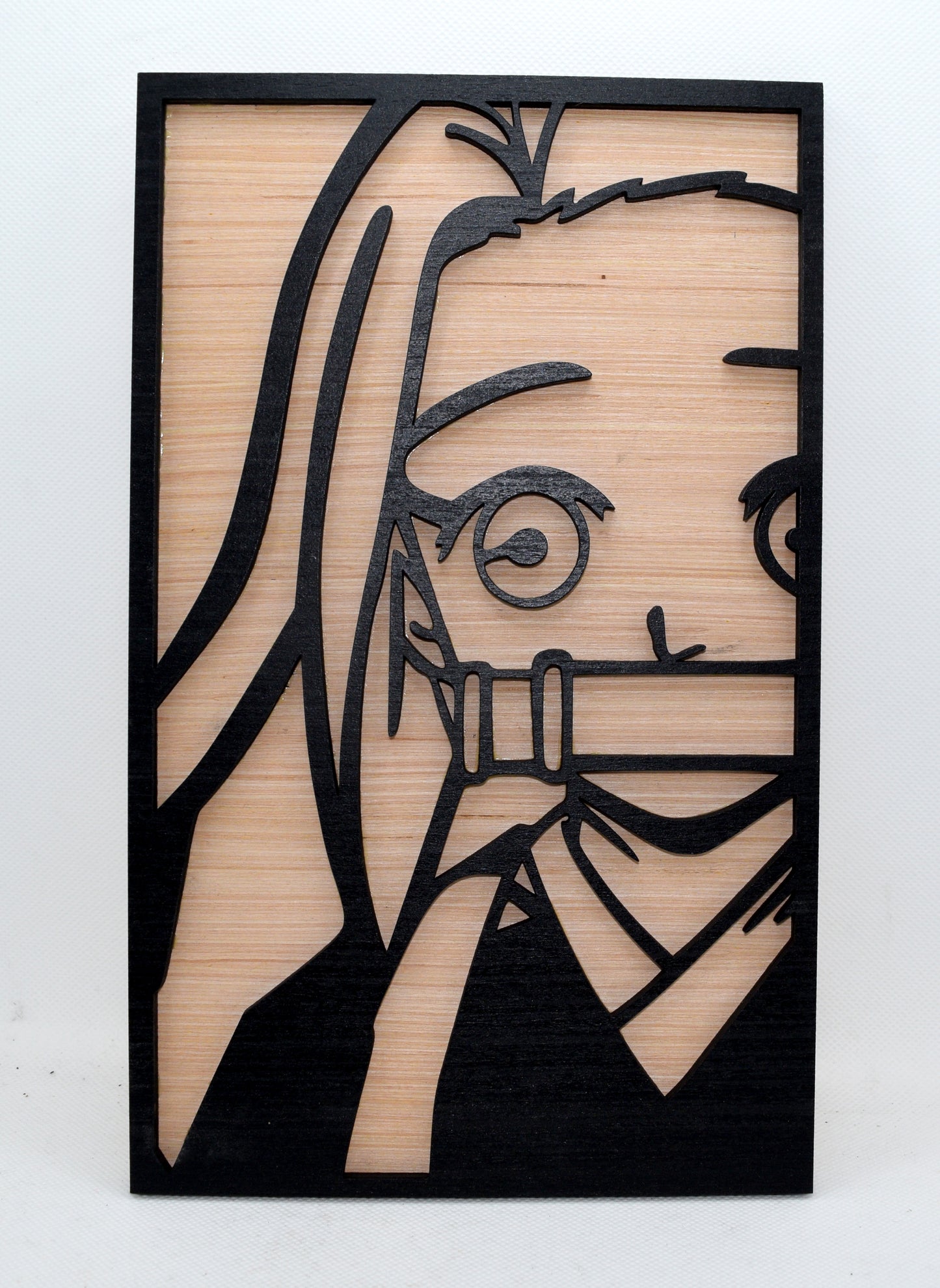 2 Layer Nezuko Wooden Art