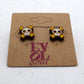 Skull and Cross Bones Stud /  Post Earrings