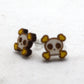 Skull and Cross Bones Stud /  Post Earrings