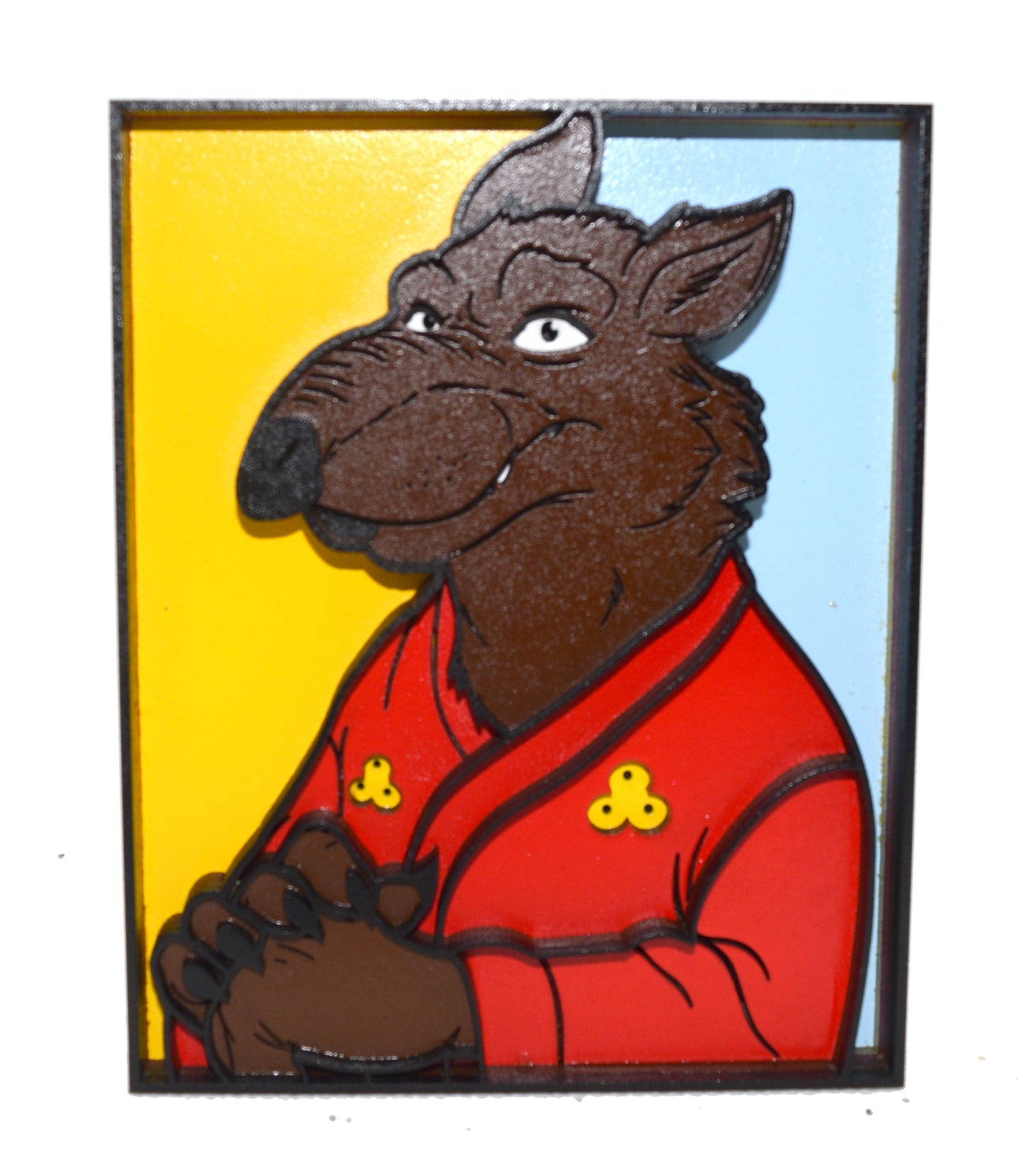 3-D Layered Master Splinter (TMNT) Wooden Art