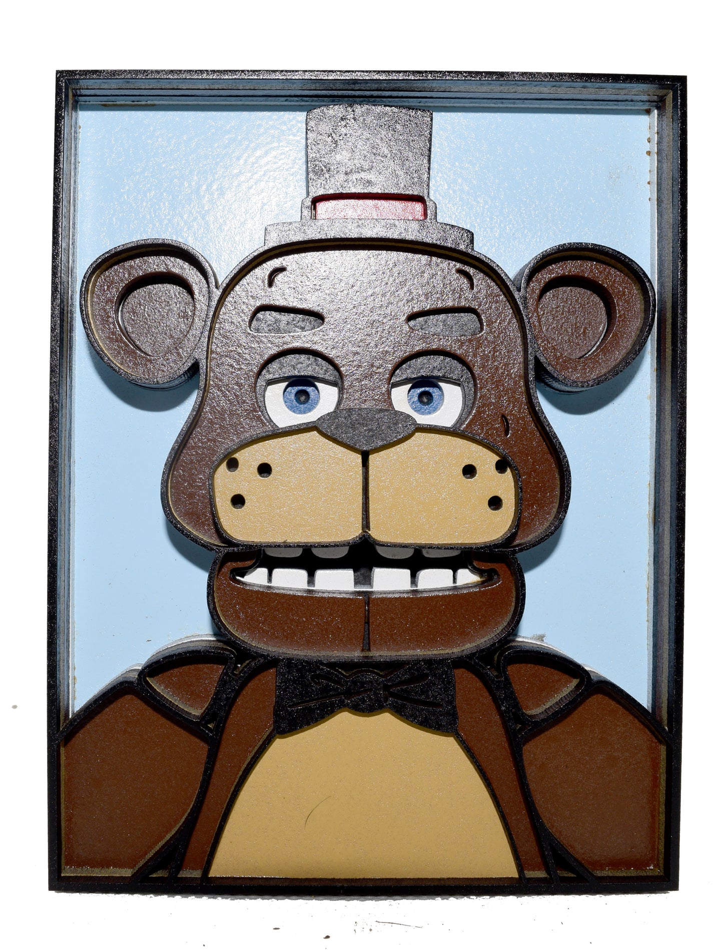 3-D Layered Freddy (FNAF) Wooden Art