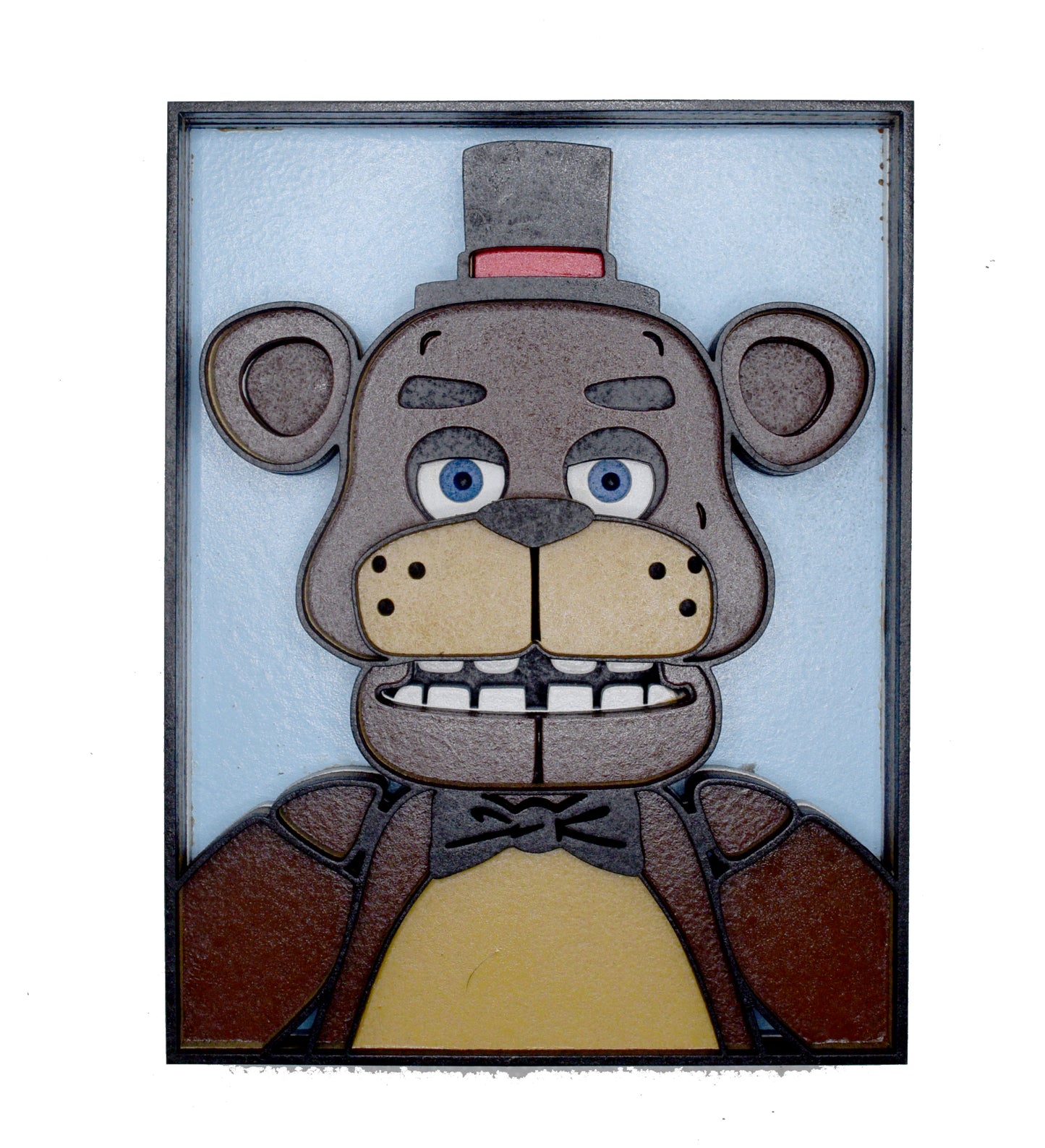 3-D Layered Freddy (FNAF) Wooden Art