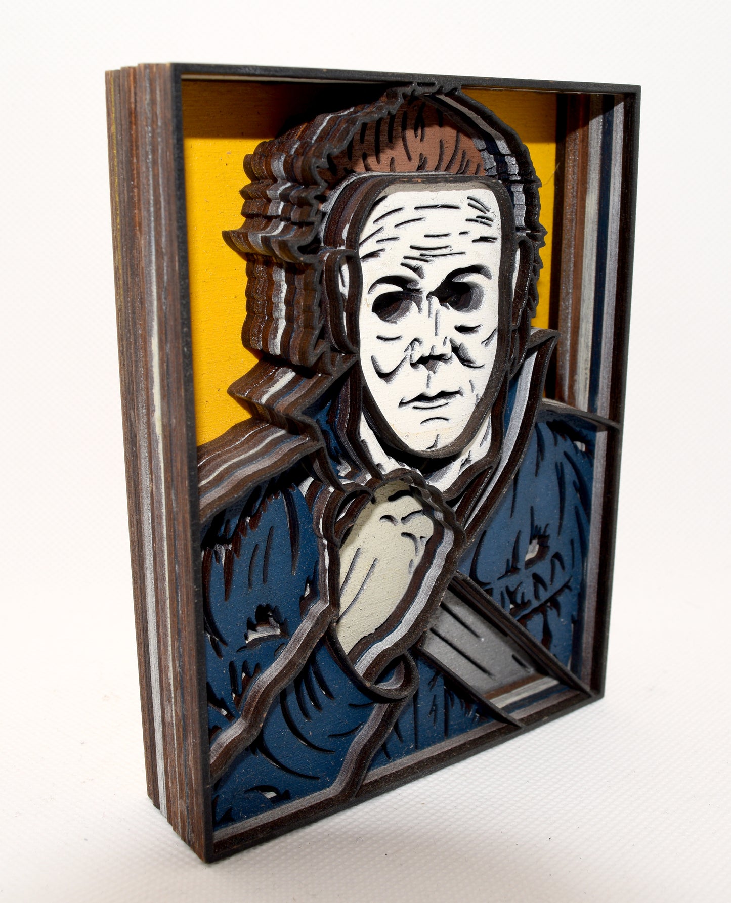3-D Layered Micheal Myers Wooden Art