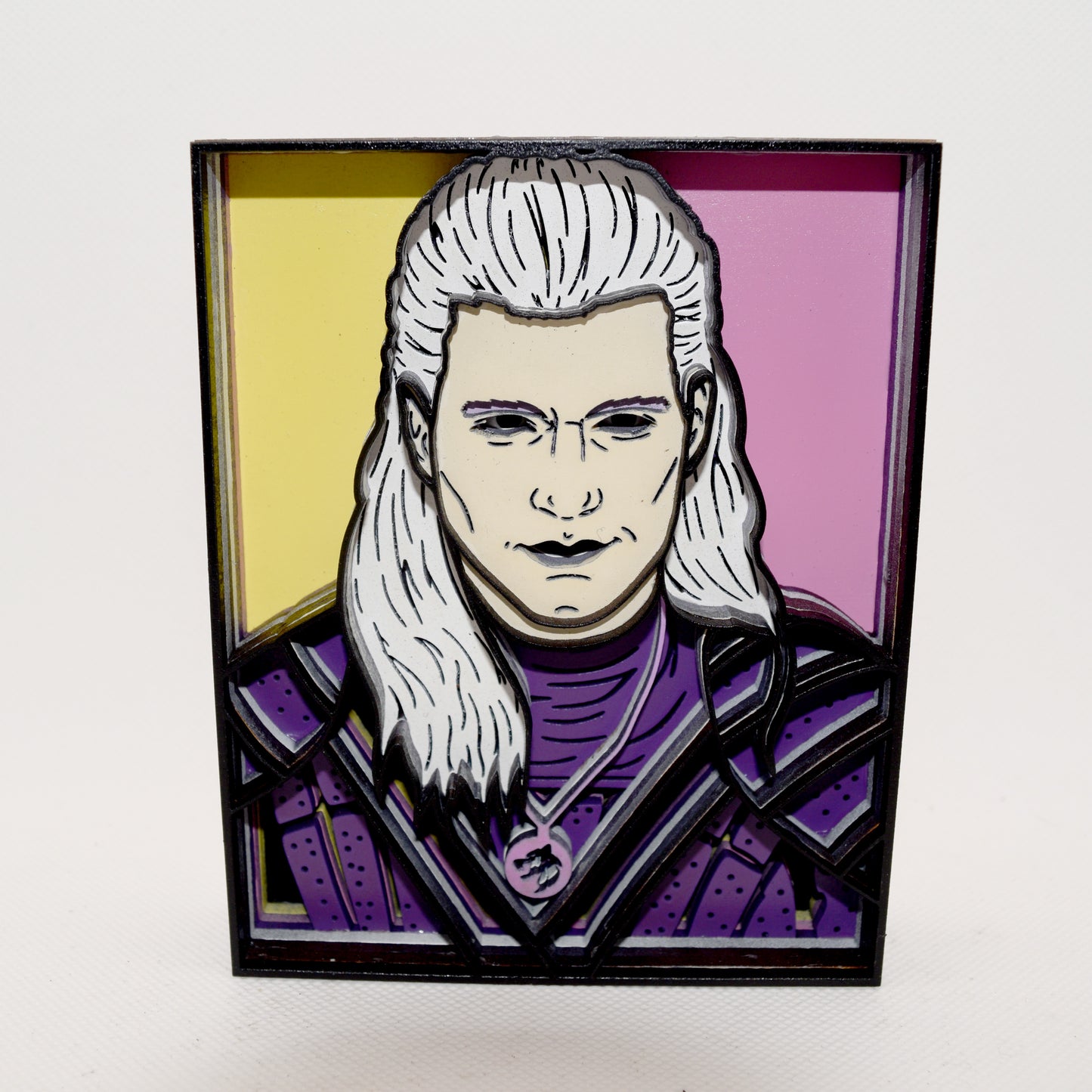 3-D Layered Geralt (The Witcher) Wooden Art