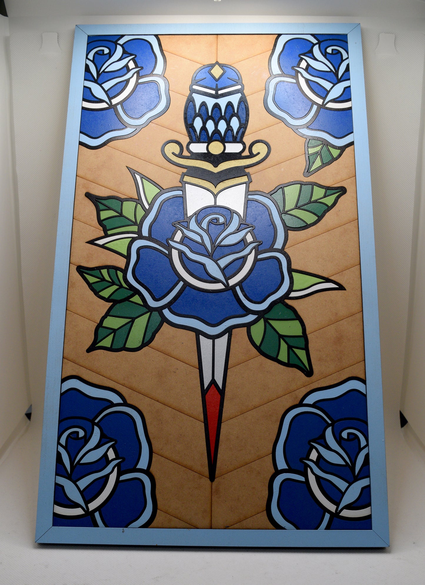 Blue Rose and Dagger Art