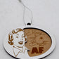 Merry and Bright AF Retro Ornament