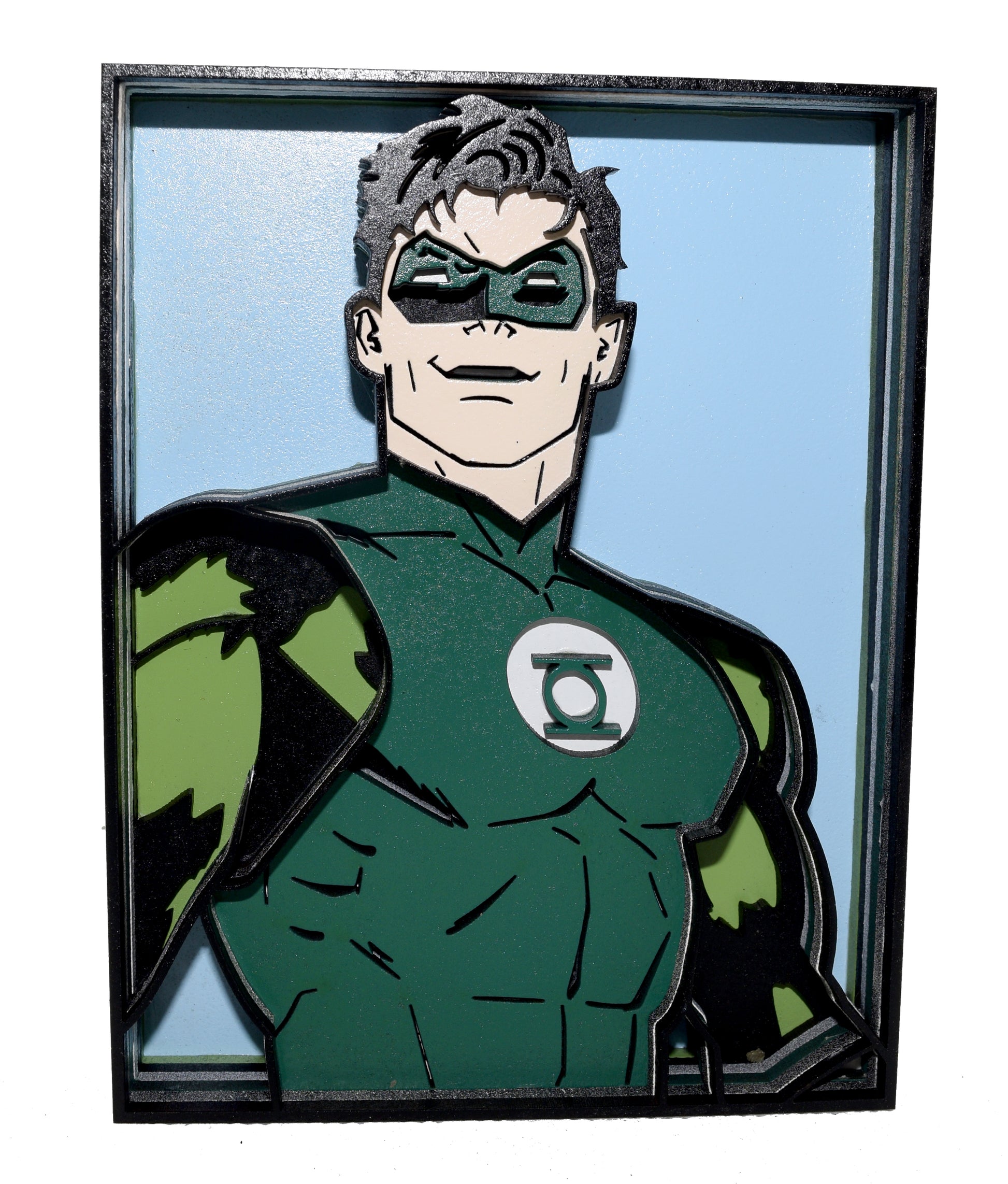 Green Lantern Shadowbox Front View