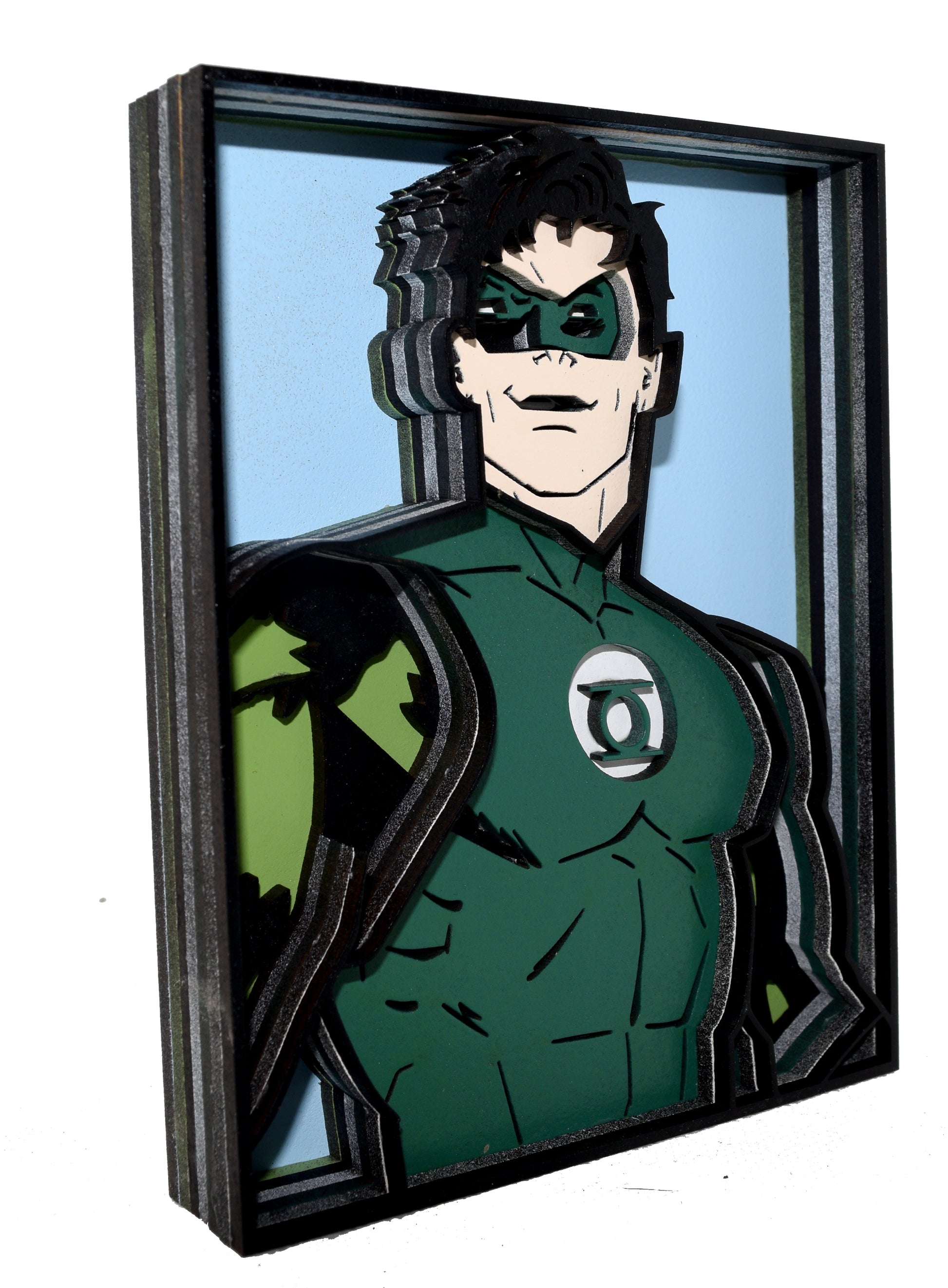 Green Lantern Shadowbox Side