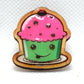 Kawaii Cupcake Wooden Lapel Pin