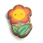 Kawaii Flower Wooden Lapel Pin