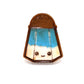 Kawaii Salt Wooden Lapel Pin 