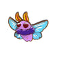 Mothman Flying Wooden Lapel Pin Front