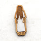 Samara The Ring Horror Wooden Lapel Pin