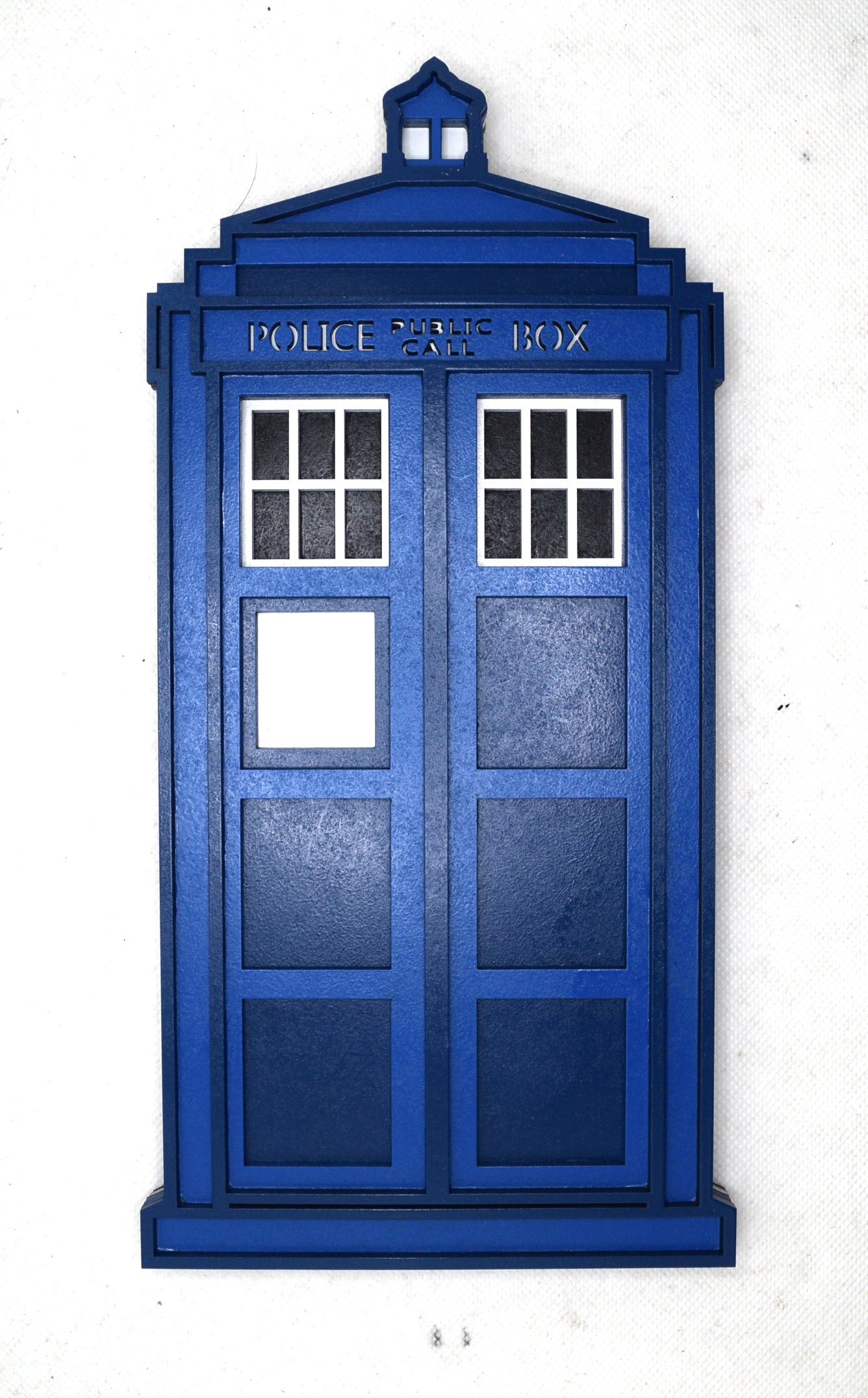 3-D Layered Tardis Art