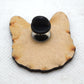 Witchy Cat Wooden Lapel Pin