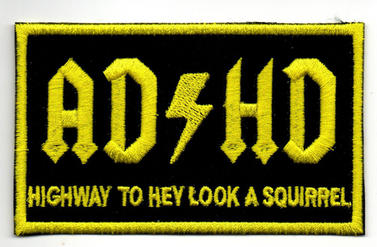 ADHD Highway Embroidered Patch