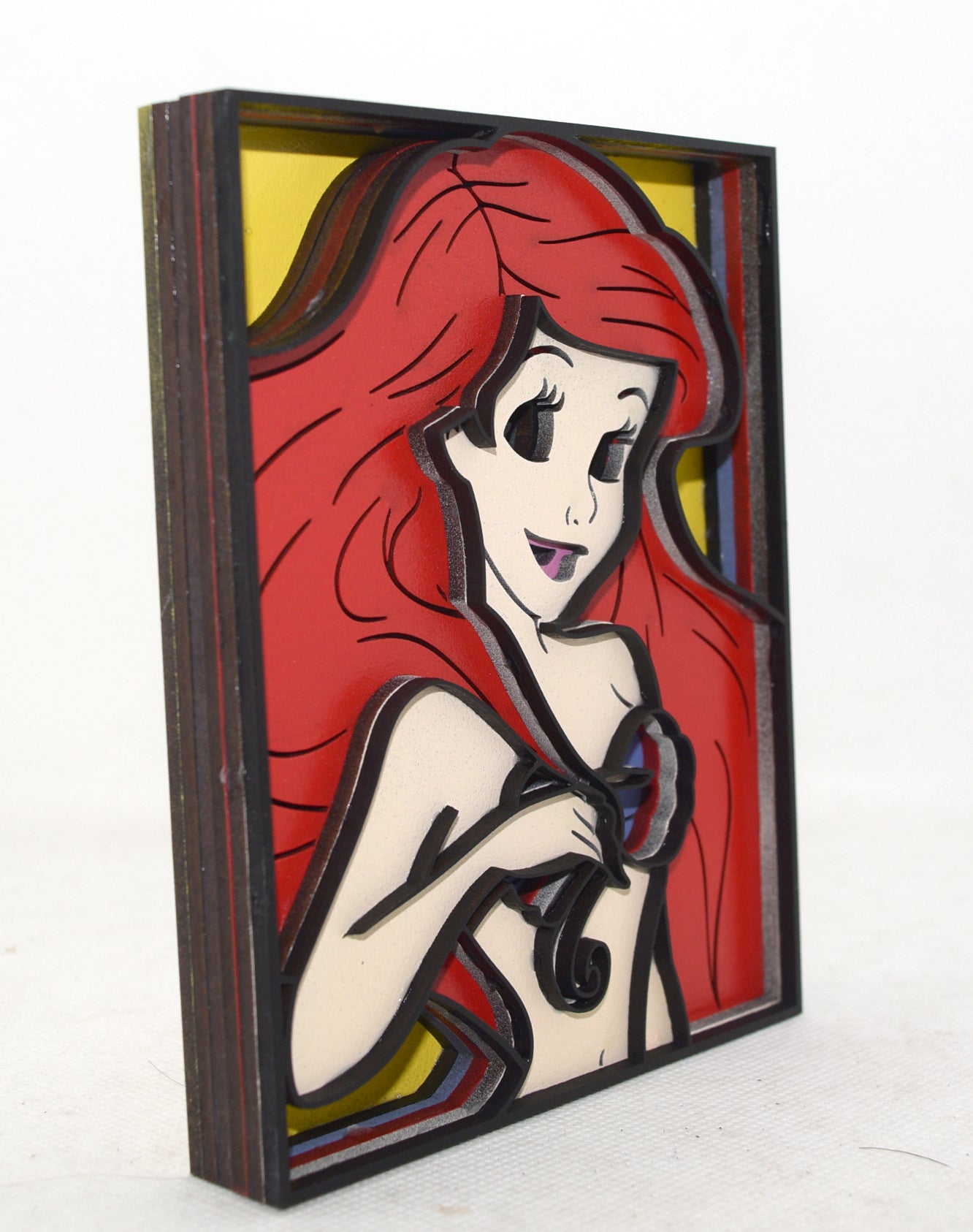 3-D Layered Ariel Wooden Art