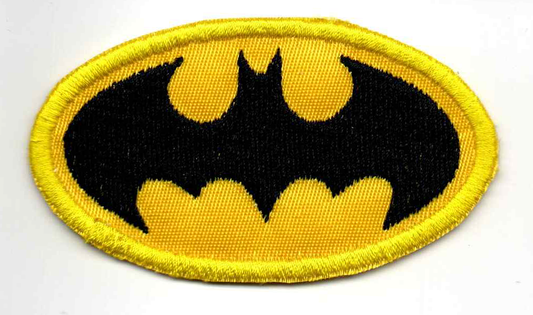 Classic Batman Logo Embroidered Patch