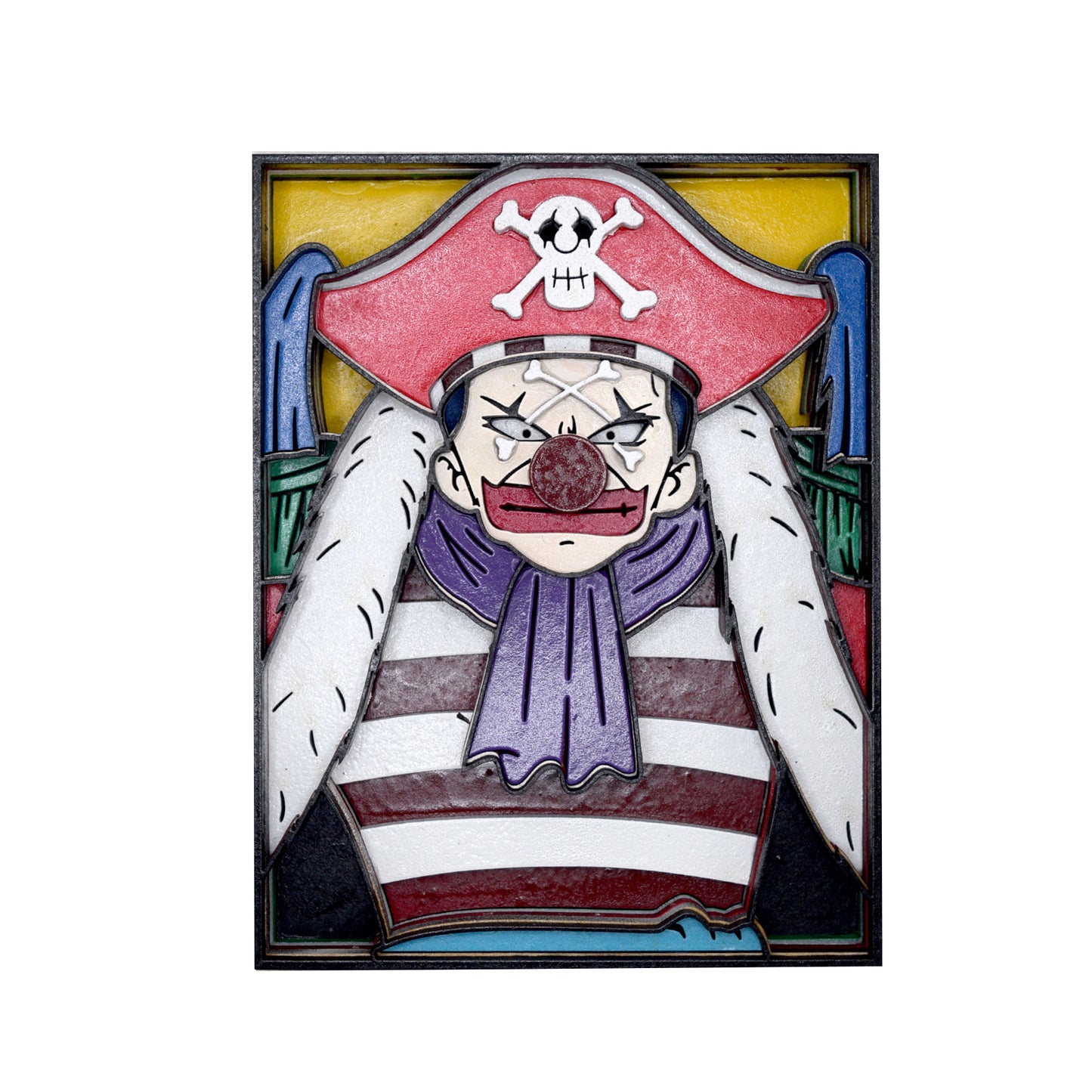 3-D Layered Buggy the Clown Art