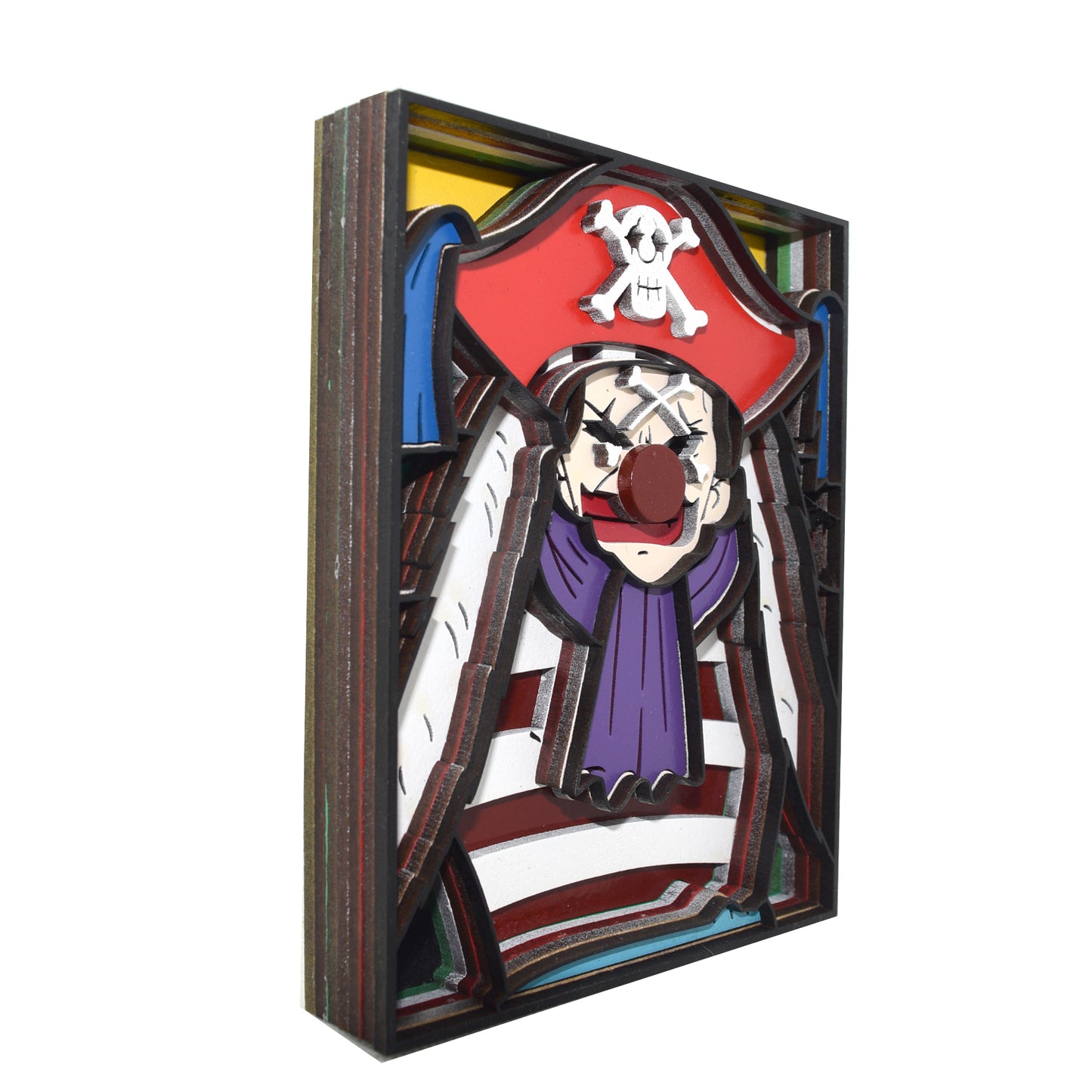 3-D Layered Buggy the Clown Art