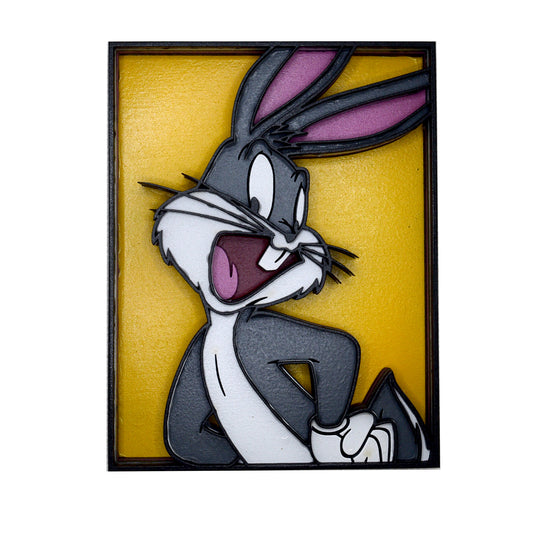 3-D Layered Bugs Bunny Art